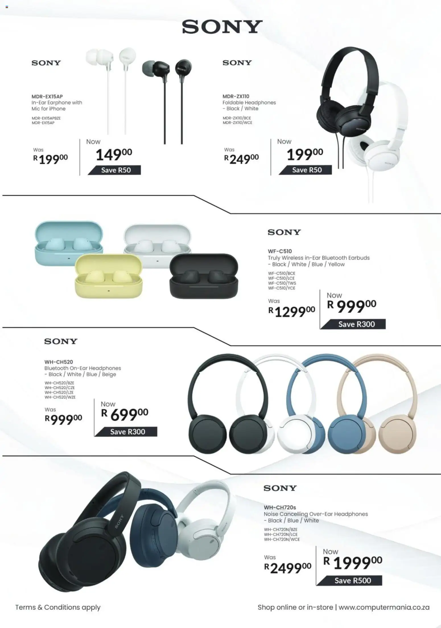 New Computer Mania catalogue – valid from 01.02.2026 | Page: 23 | Products: Earbuds, Headphones