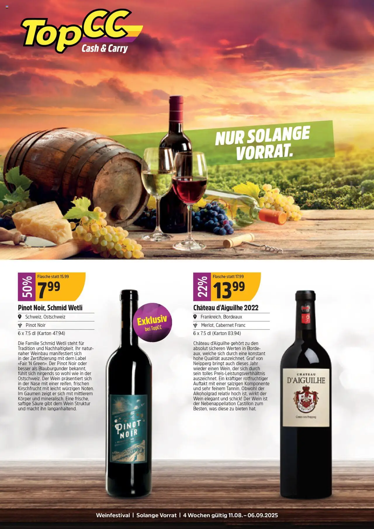 TopCC Aktionen Weinfestival ab 11.08.2025 | Seite: 12 | Produkte: Wein