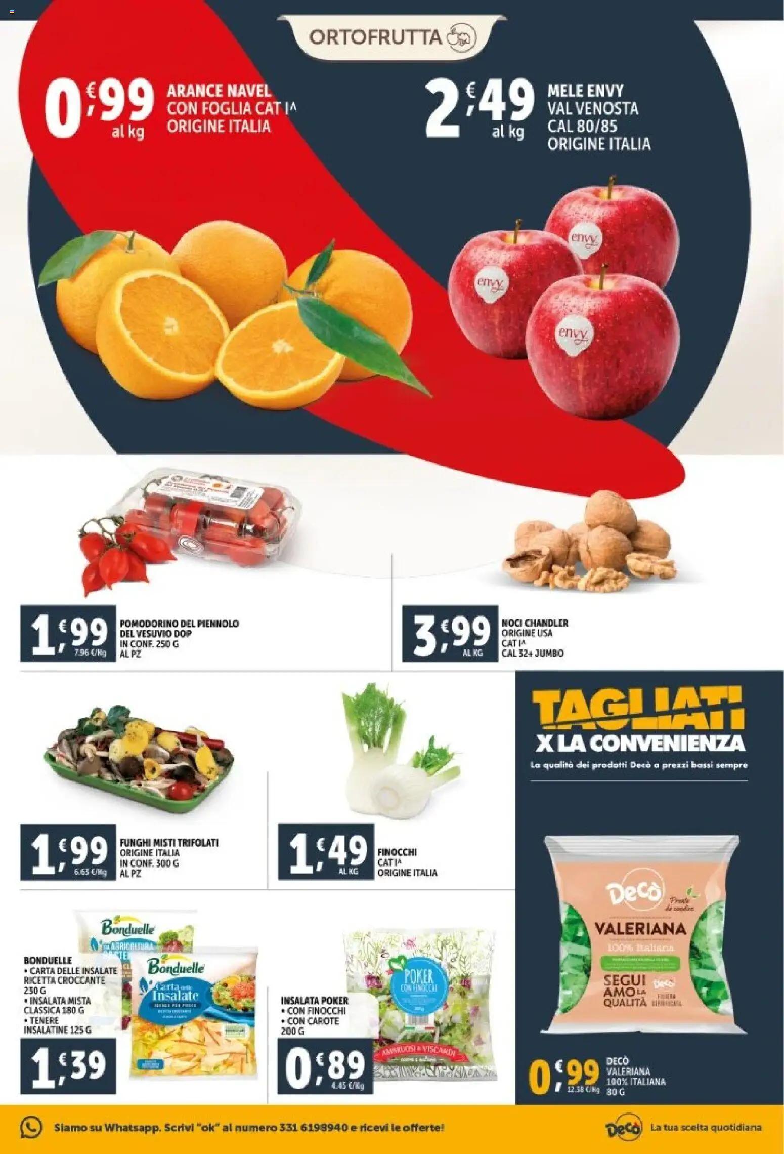 Volantino Decò del 29.12.2025 | Pagina: 7 | Prodotti: Mele, Insalata, Funghi, Finocchi