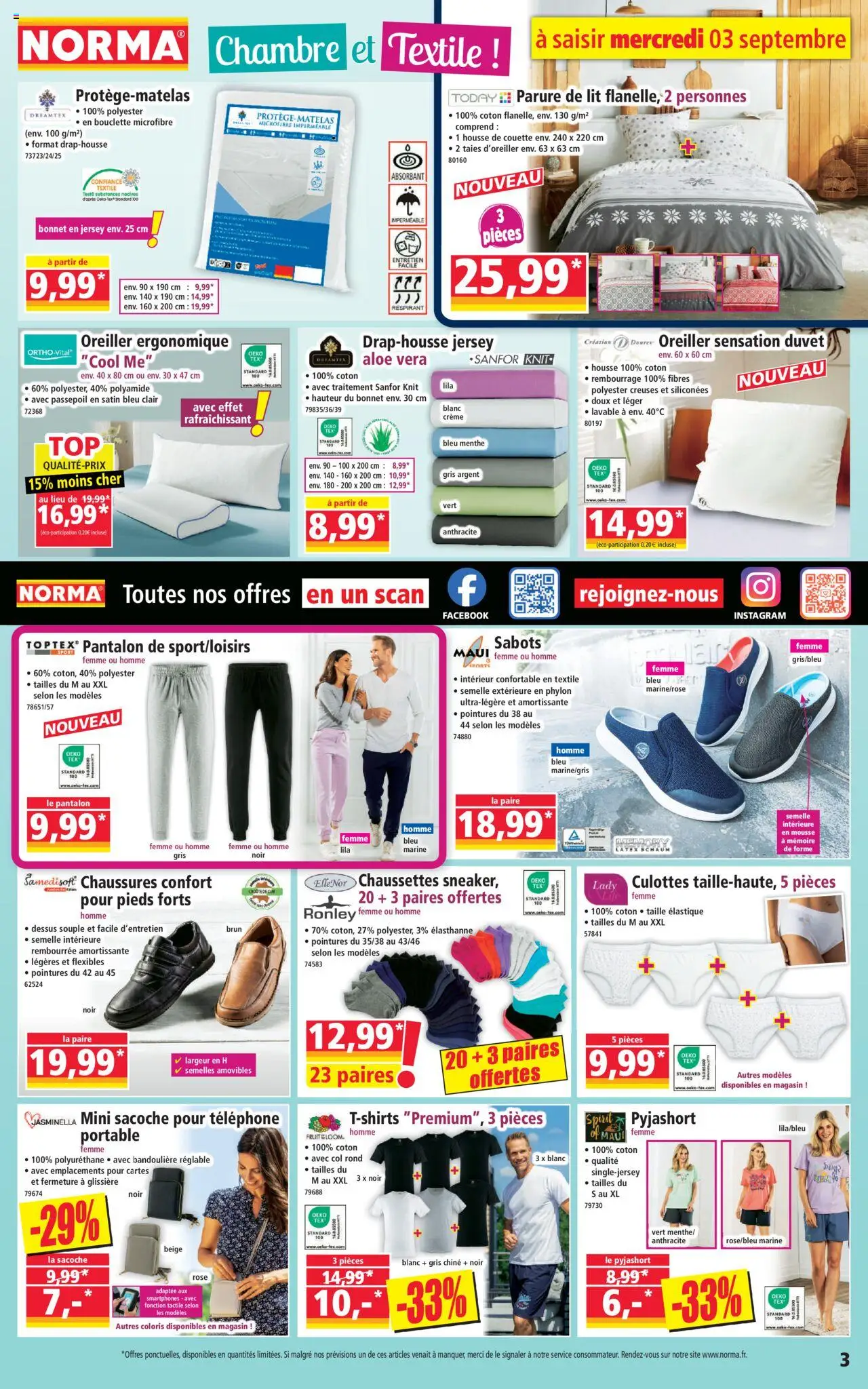  | Page: 3 | Produits: Bonnet, Lit, Pantalon, Couette