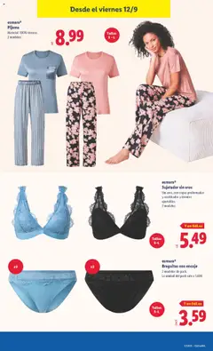 esmara® Pijama, Material: 100% viscosa. 2 modelos. │ válido desde el 08.09.2025 | Página: 55 | Productos: Pijama