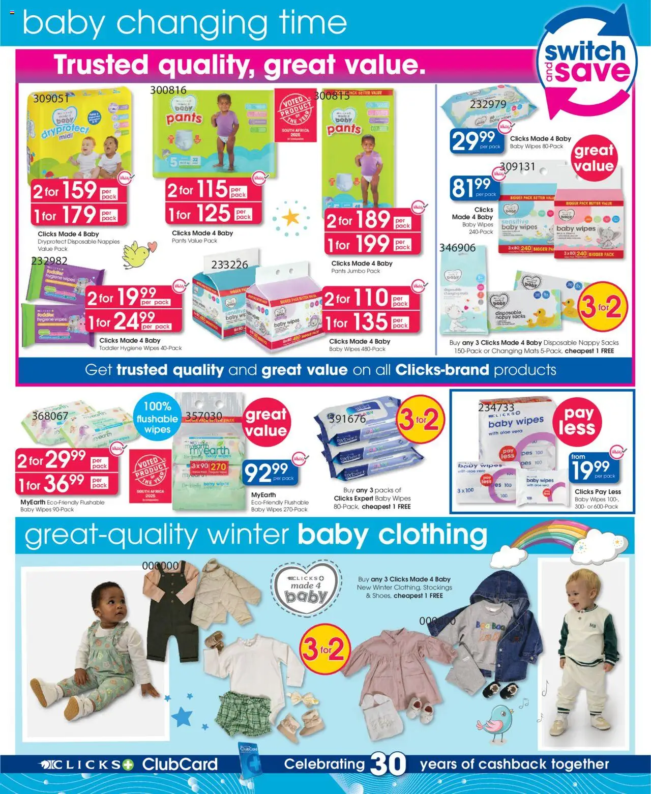 Clicks Specials │ valid from 07.08.2025 | Page: 48 | Products: Pants, Switch, Nappies