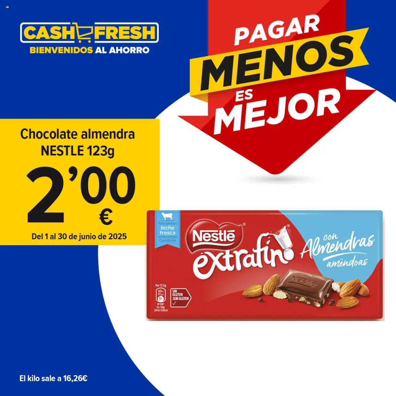 Cash Fresh folleto │ válido desde el 01.06.2025 | Página: 3 | Productos: Leche, Chocolate