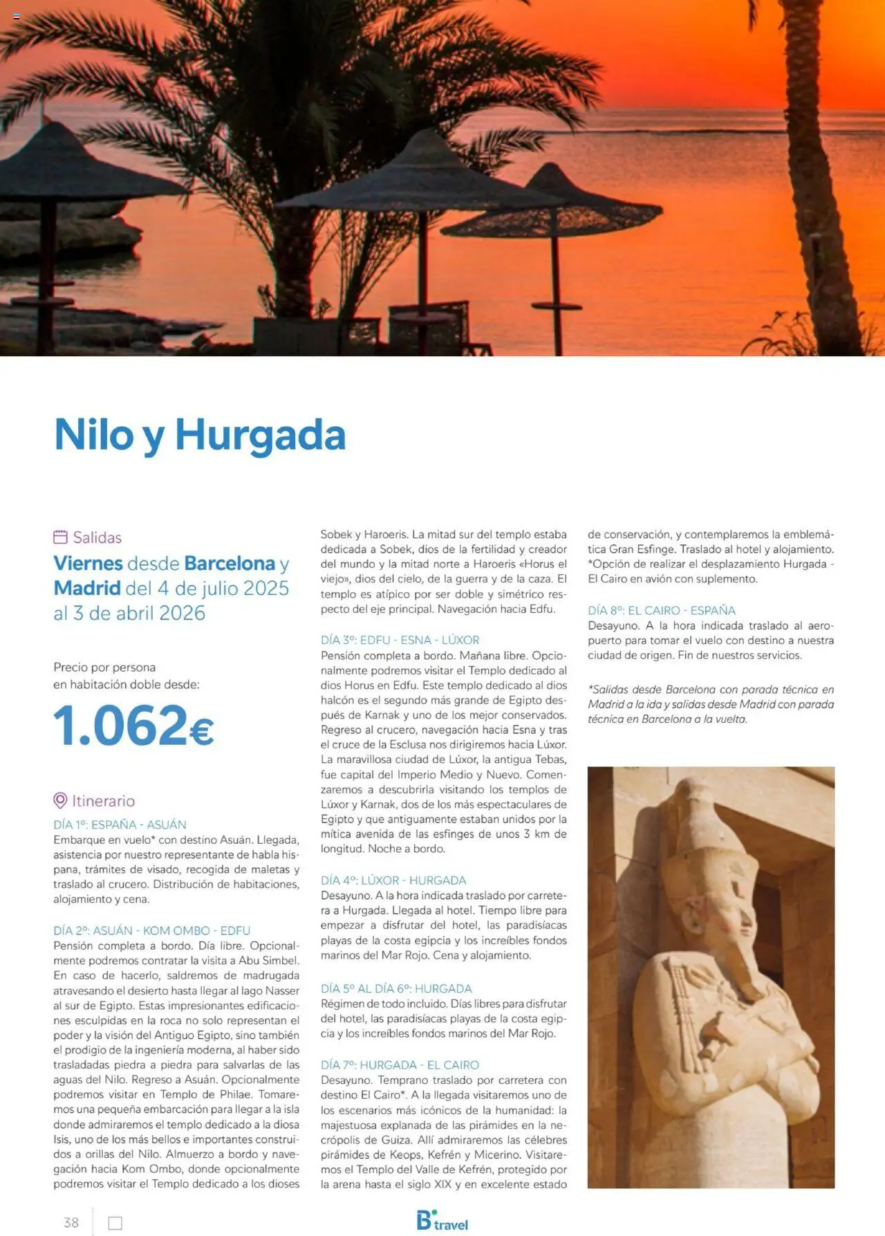 B the travel brand Egipto │ válido desde el 01.07.2025 | Página: 38