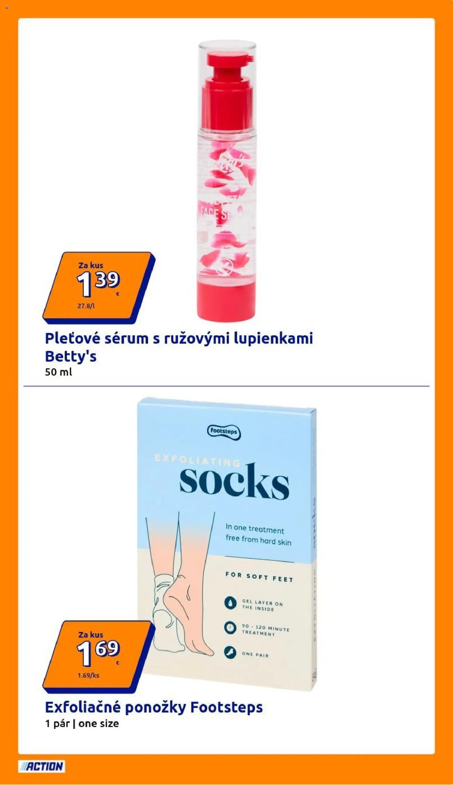 Nové Action akcie – leták je platný od 08.04.2026 | Strana: 15 | Produkty: Ponožky