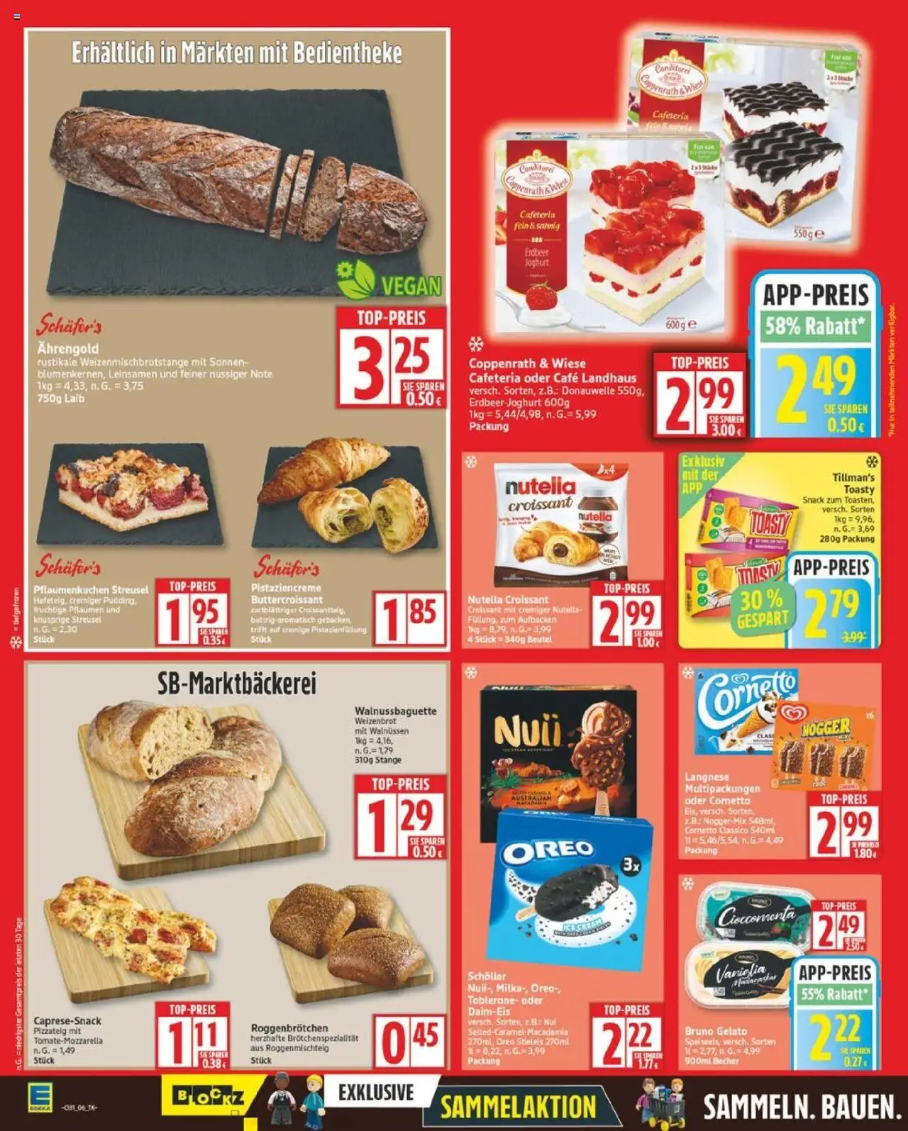 Edeka Prospekt 	 - gültig ab dem 28.07.2025 | Seite: 6 | Produkte: Langnese, Pflaumen, Toast, Baguette