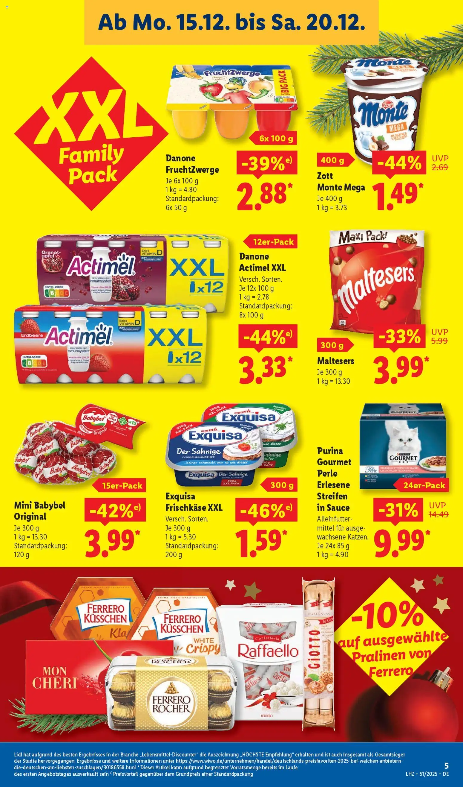 Lidl - Prospekt – gültig ab 15.12.2025 | Seite: 11 | Produkte: Fruchtzwerge, Äpfel, Exquisa, Babybel