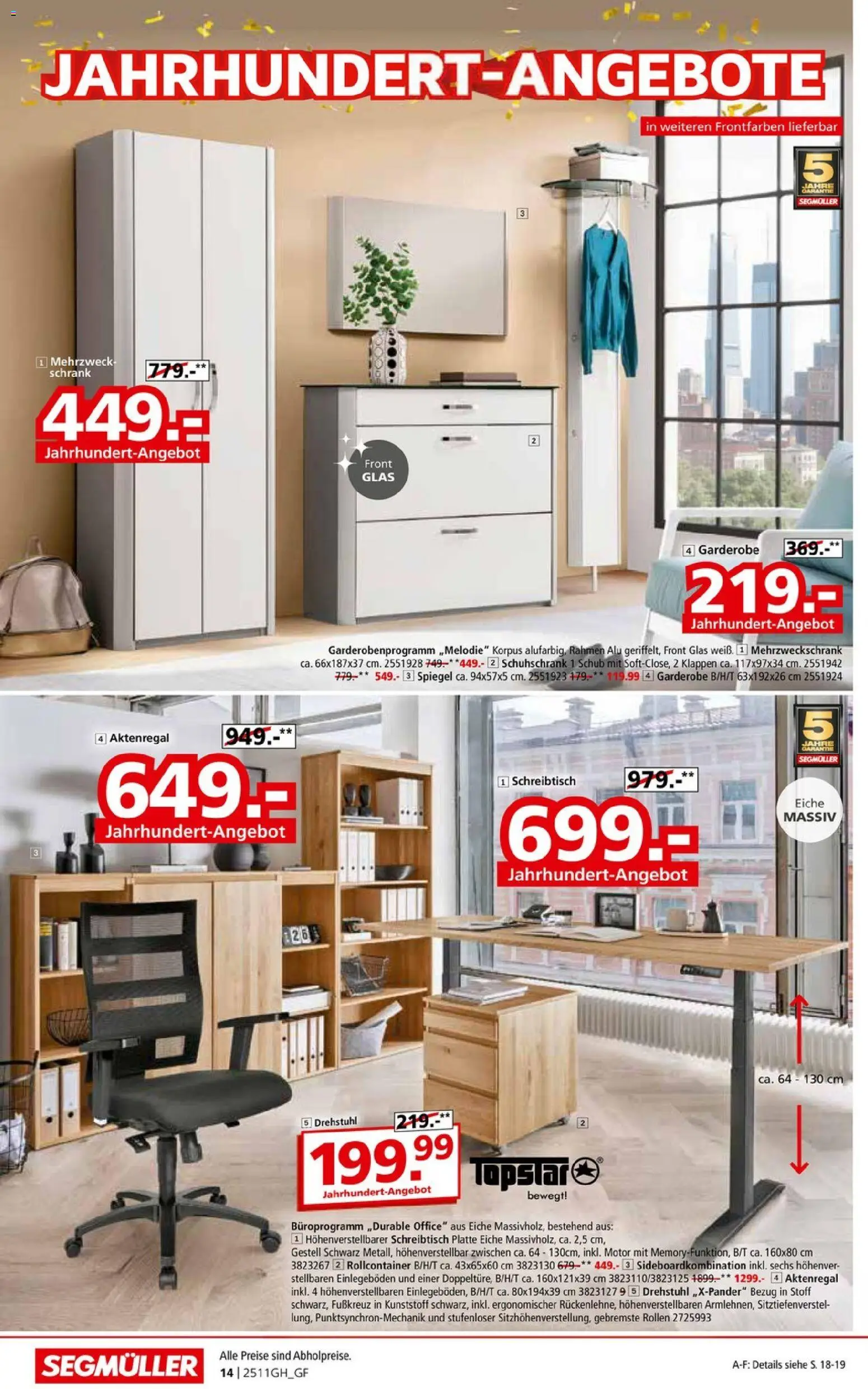 Segmüller Prospekt 	 – gültig ab 01.11.2025 | Seite: 24 | Produkte: Schrank, Spiegel, Rollcontainer, Aktenregal