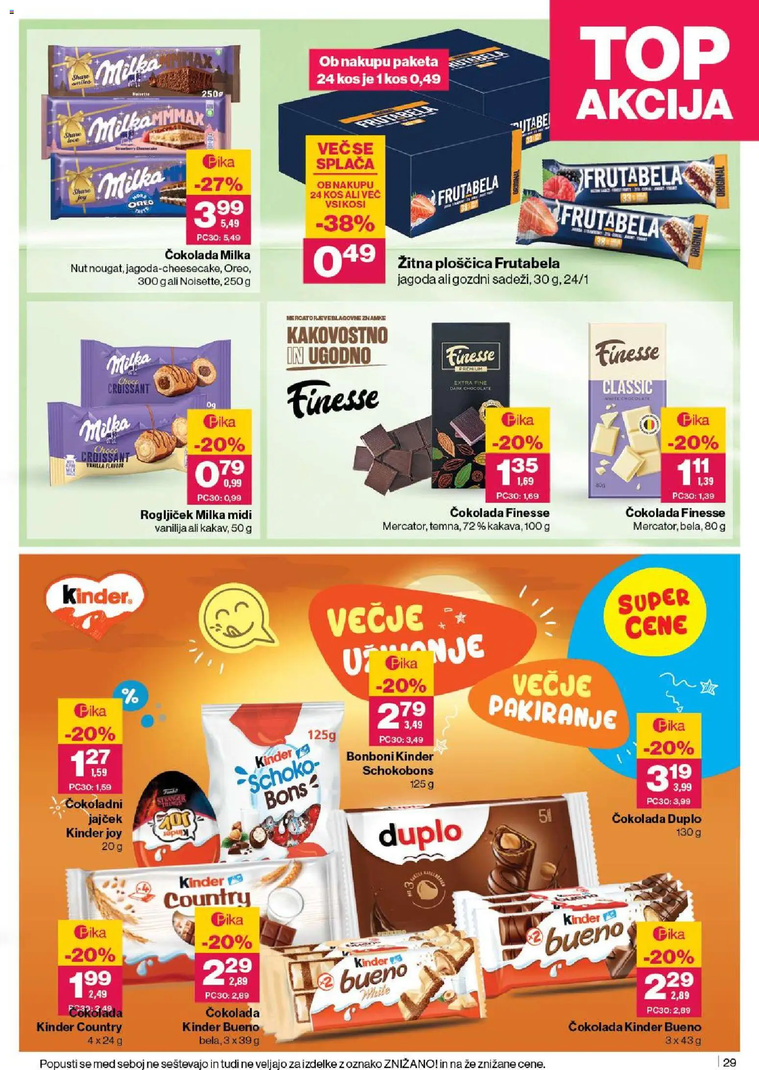 Novi Mercator katalog ponudbe – veljaven od 13.11.2025 | Stran: 31 | Izdelki: Bonboni, Kos, Cokolada