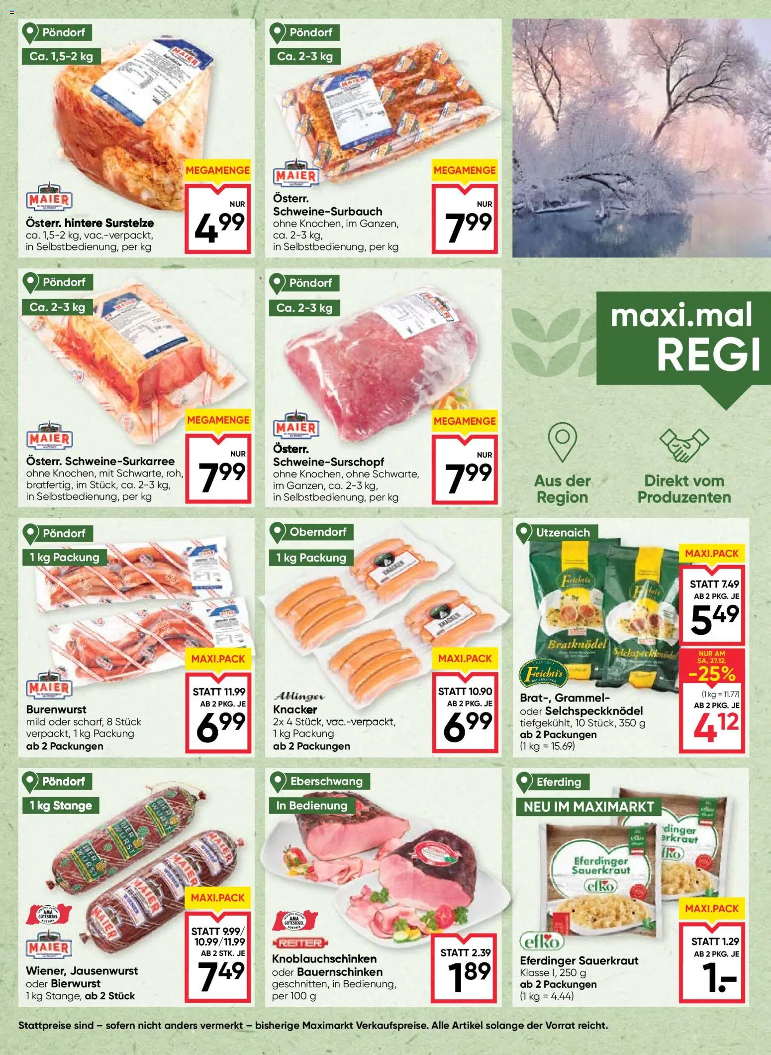 Maximarkt Flugblatt gültig ab 23.12.2025 | Seite: 6 | Produkte: Wurst