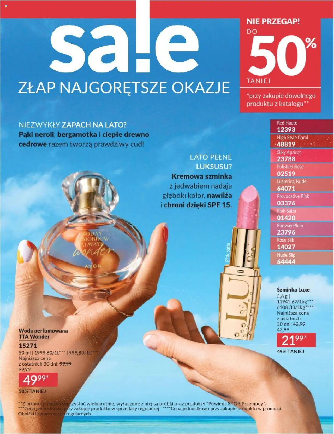 Avon Katalog 07 2025 od 01.07.2025 | Strona: 196 | Produkty: Zapach, Szminka, Woda