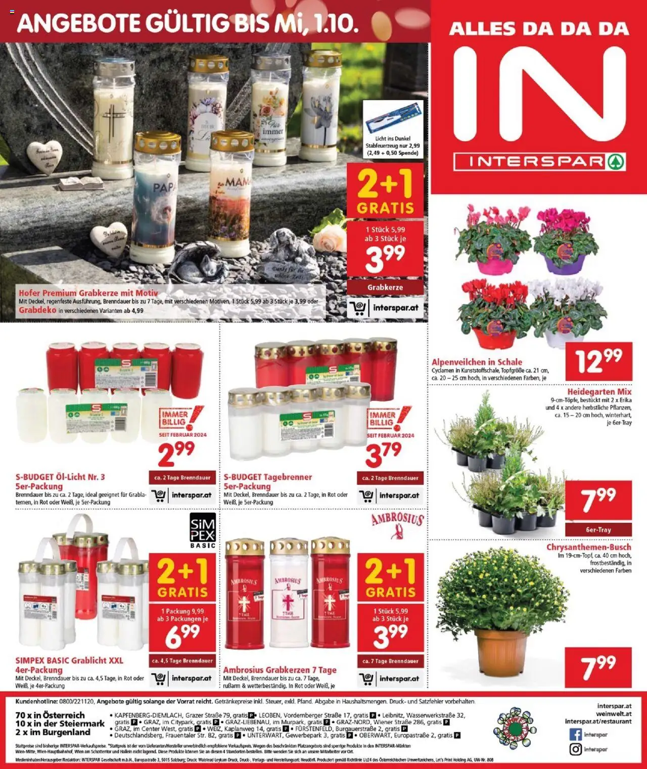 Interspar Flugblatt - Burgenland gültig ab 11.09.2025 | Seite: 20 | Produkte: Marhalábszár