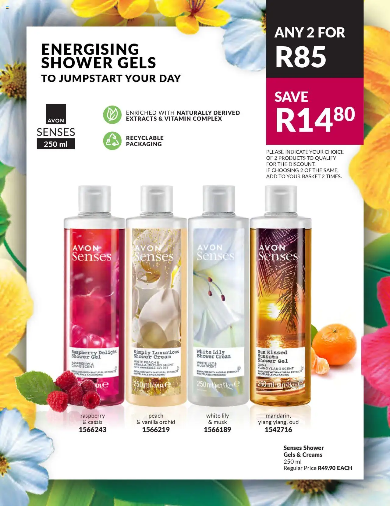 New Avon catalogue – valid from 19.09.2025 | Page: 24 | Products: Shower, Basket, Shower gel, Peach