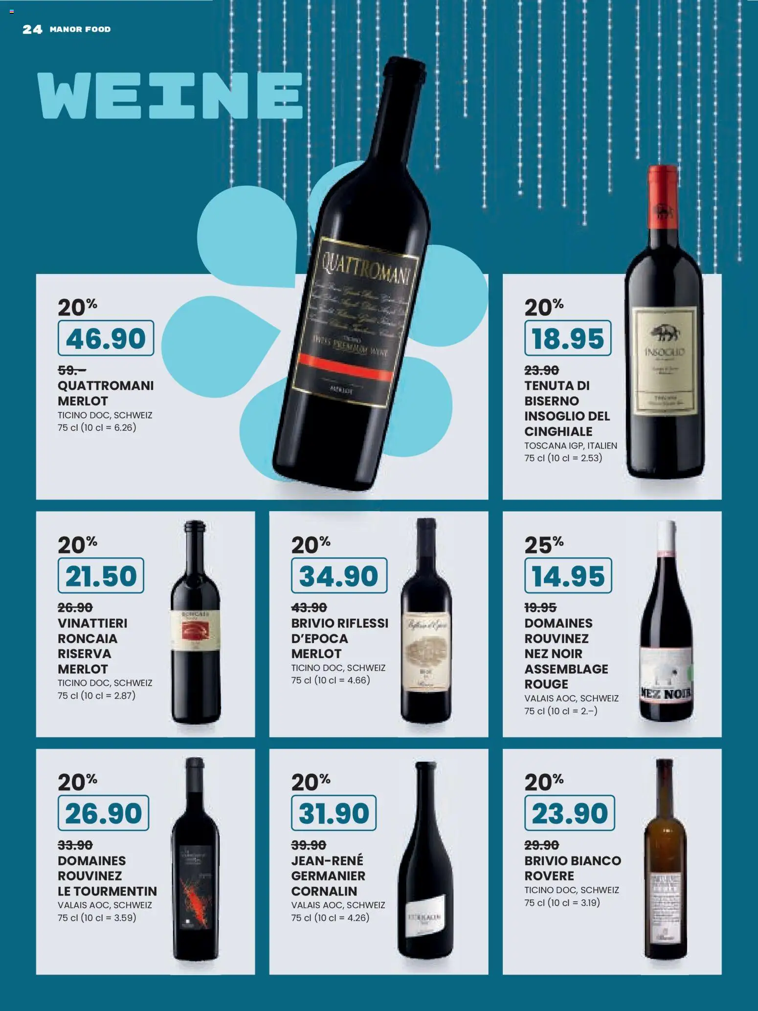 Manor Aktionen Frohes Fest für Grosse Kinder – gültig ab 09.12.2025 | Seite: 24 | Produkte: Merlot, Rouge