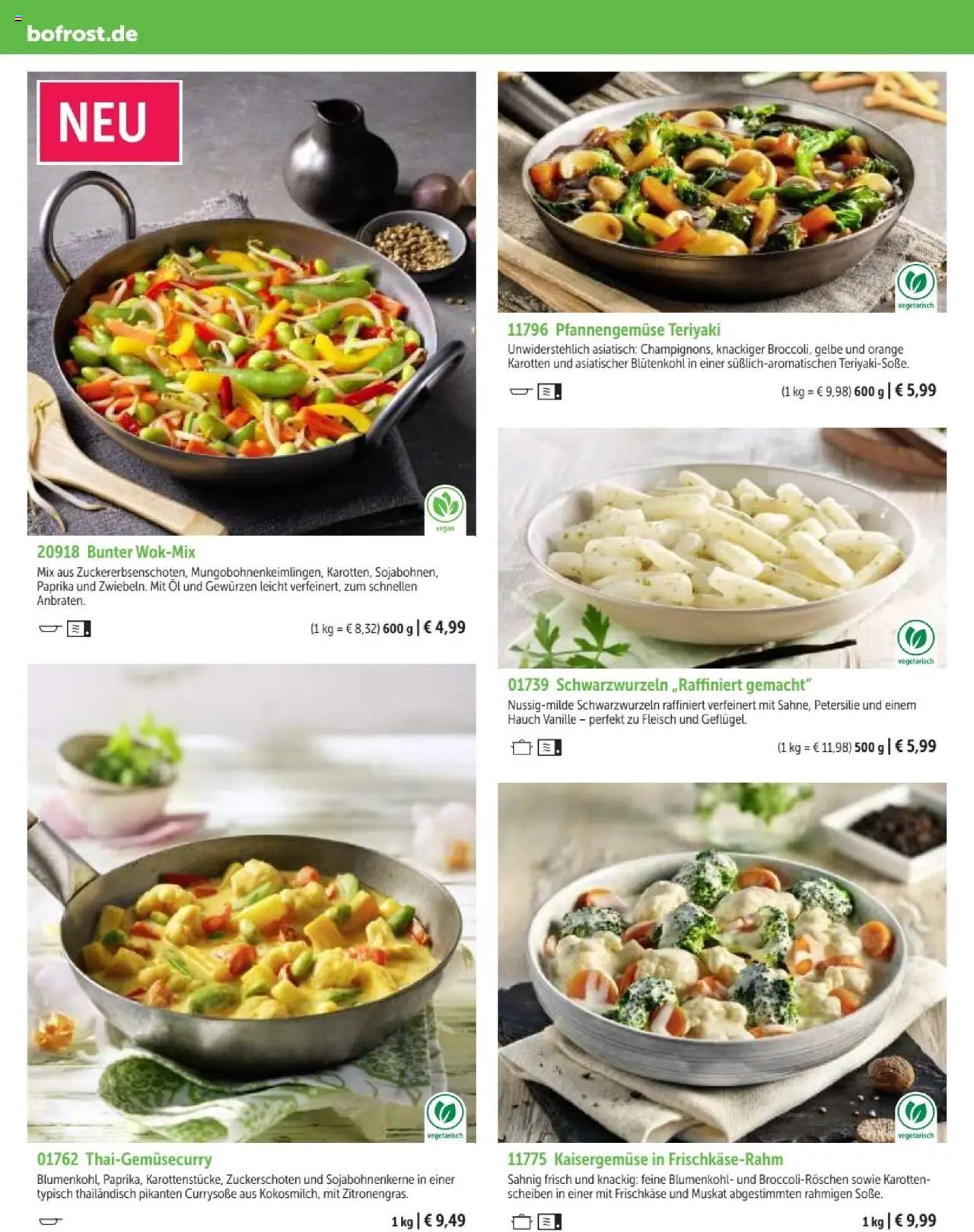 Bofrost Katalog – gültig ab 07.09.2025 | Seite: 40 | Produkte: Öl, Blumenkohl, Petersilie, Fleisch