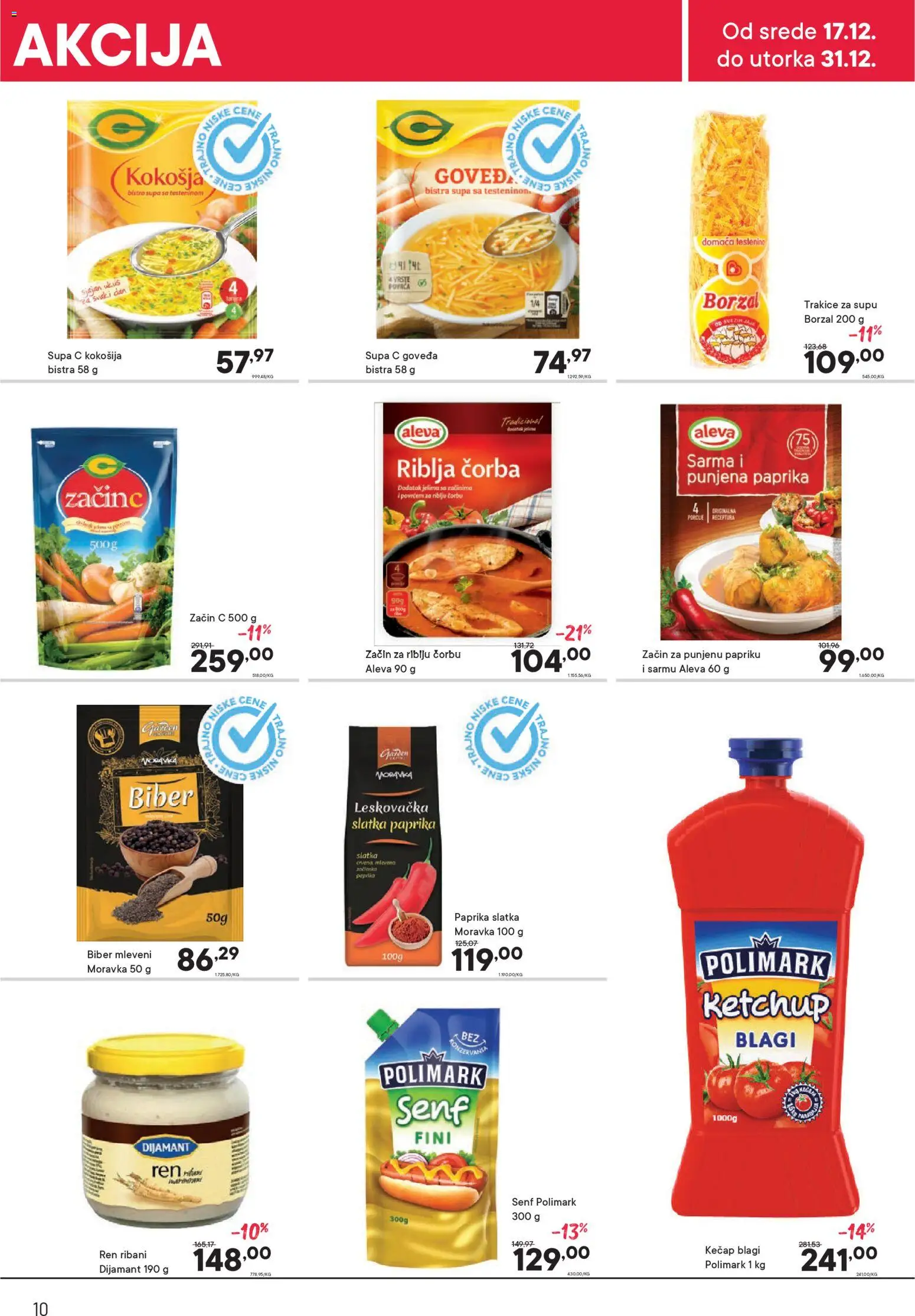 PerSu katalog - važi od 17.12.2025 | Strana: 10 | Proizvode: Kečap, Senf, Paprika