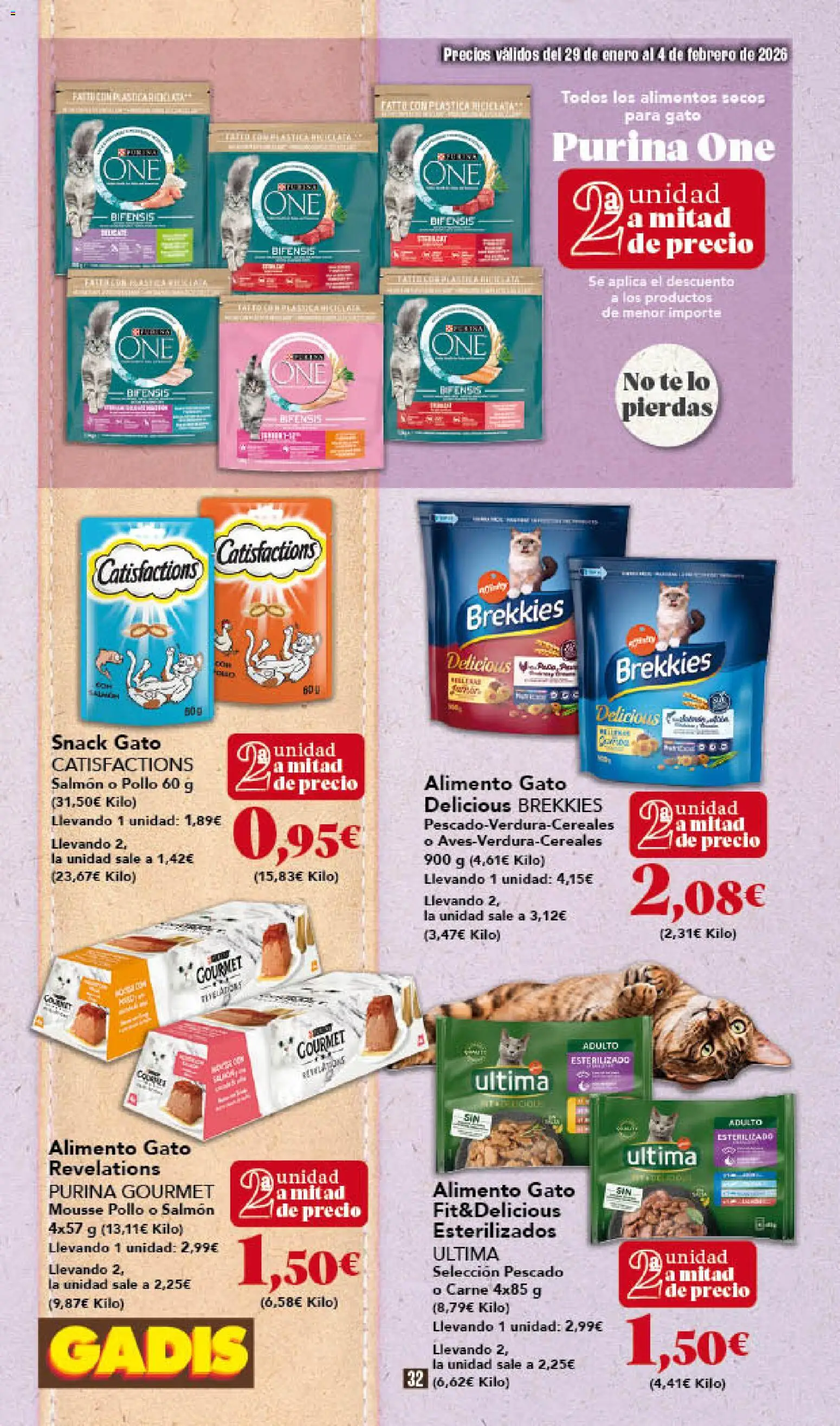 Gadis - folleto │ válido desde el 29.01.2026 | Página: 32 | Productos: Mousse, Pescado, Té, Κούβα