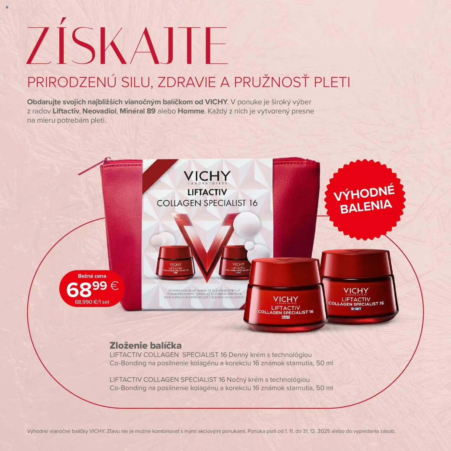 Nové Dr. Max akcie – leták je platný od 07.11.2025 | Strana: 4 | Produkty: Vichy, Krém