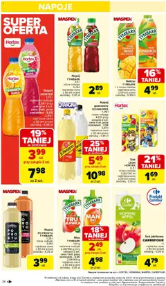 Carrefour Gazetka od 28.07.2025 | Strona: 36 | Produkty: Malina, Napoje, Agrest, Sok