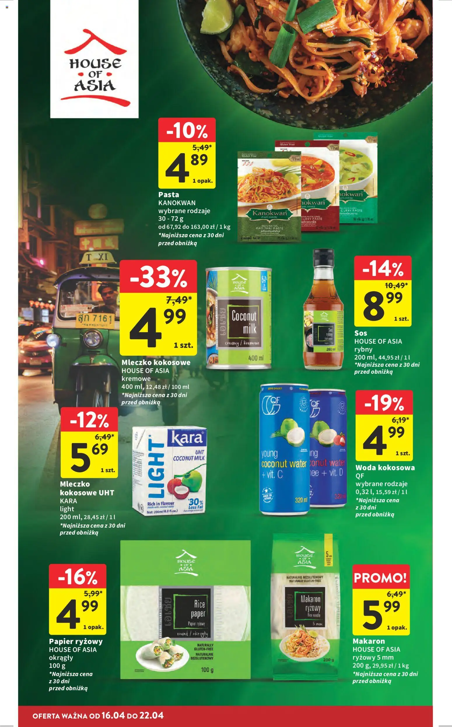Intermarche gazetka od 16.04.2026 | Strona: 26 | Produkty: Curry, Woda kokosowa, Makaron, Woda