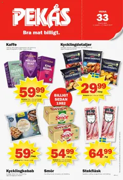 Pekås - erbjudanden - Förhandsvisning av reklamblad från butik Pekås aktuell från 11.08.2025