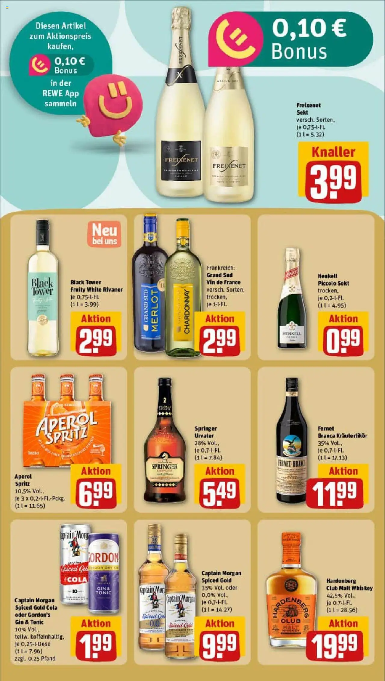 Rewe prospekt Meine	 - gültig ab dem 13.07.2025 | Seite: 18 | Produkte: Gordon's gin, Sekt, Rum, Whiskey