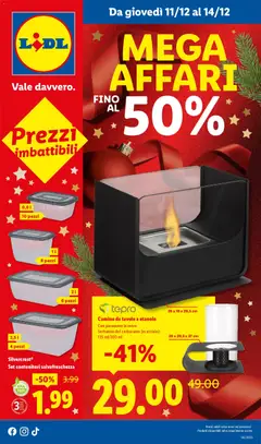 Anteprima del volantino Lidl Mega Affari catalogo valido a partire dal 11.12.2025