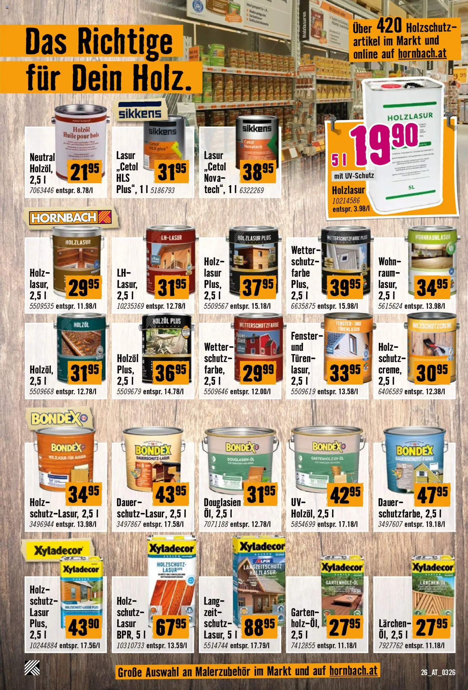 Hornbach Flugblatt gültig ab 17.03.2026 | Seite: 26