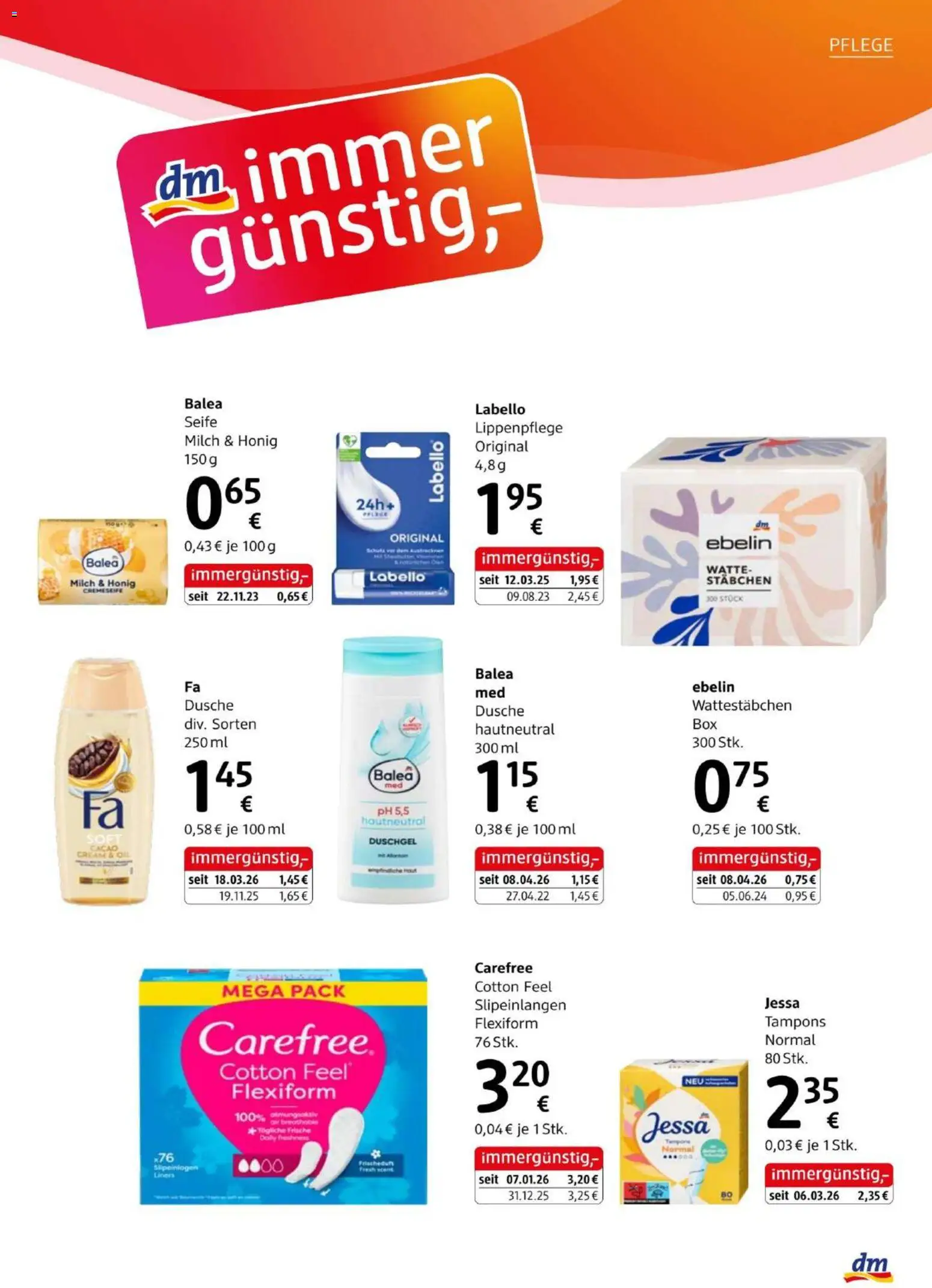 dm drogerie markt Journal April 2026 gültig ab 09.04.2026 | Seite: 19 | Produkte: Dusche, Milch, Seife, Duschgel