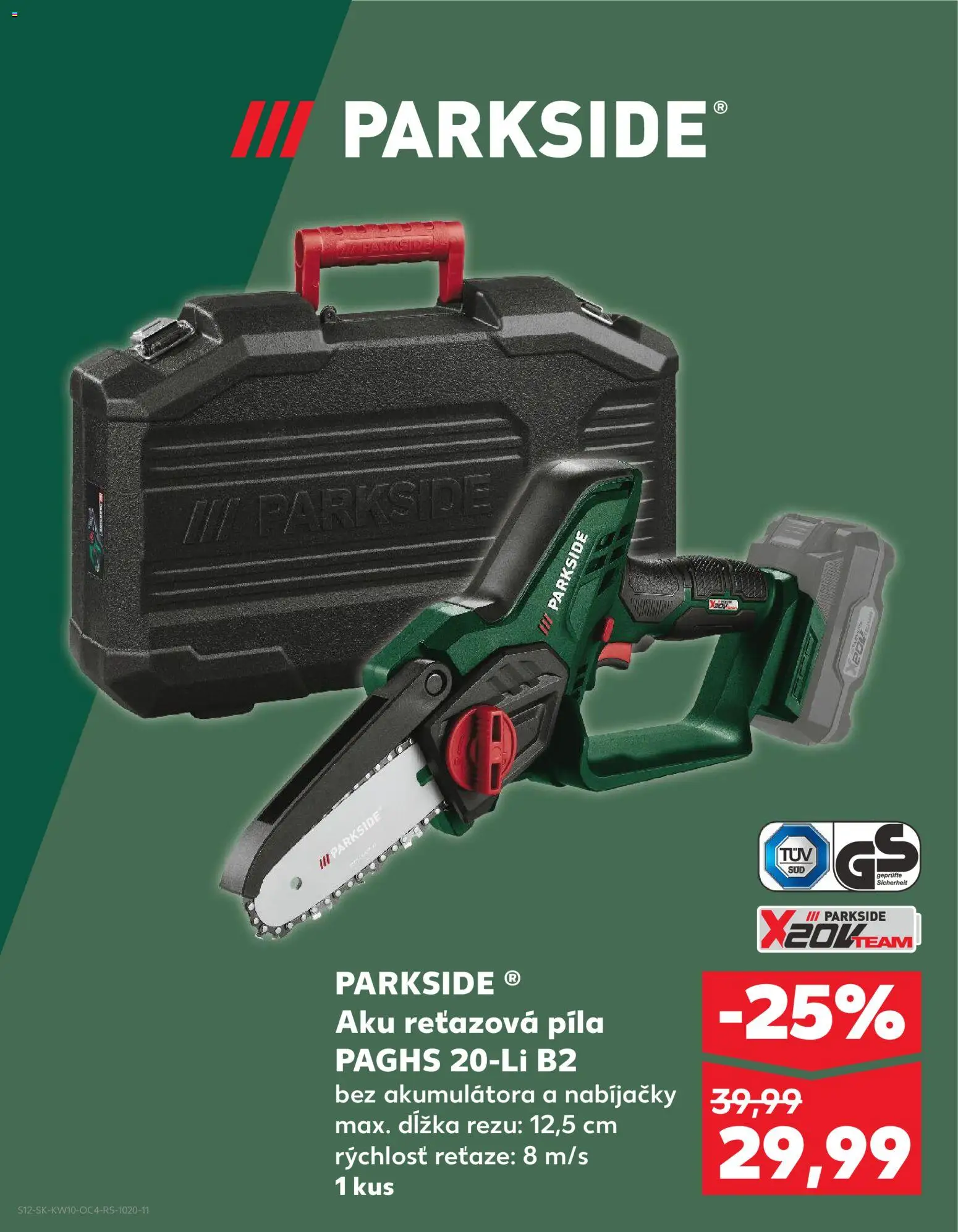 Kaufland SK akciós ujság - amely érvényes a következő dátumtól: 05.03.2026 | Oldal: 12 | Termékek: Parkside