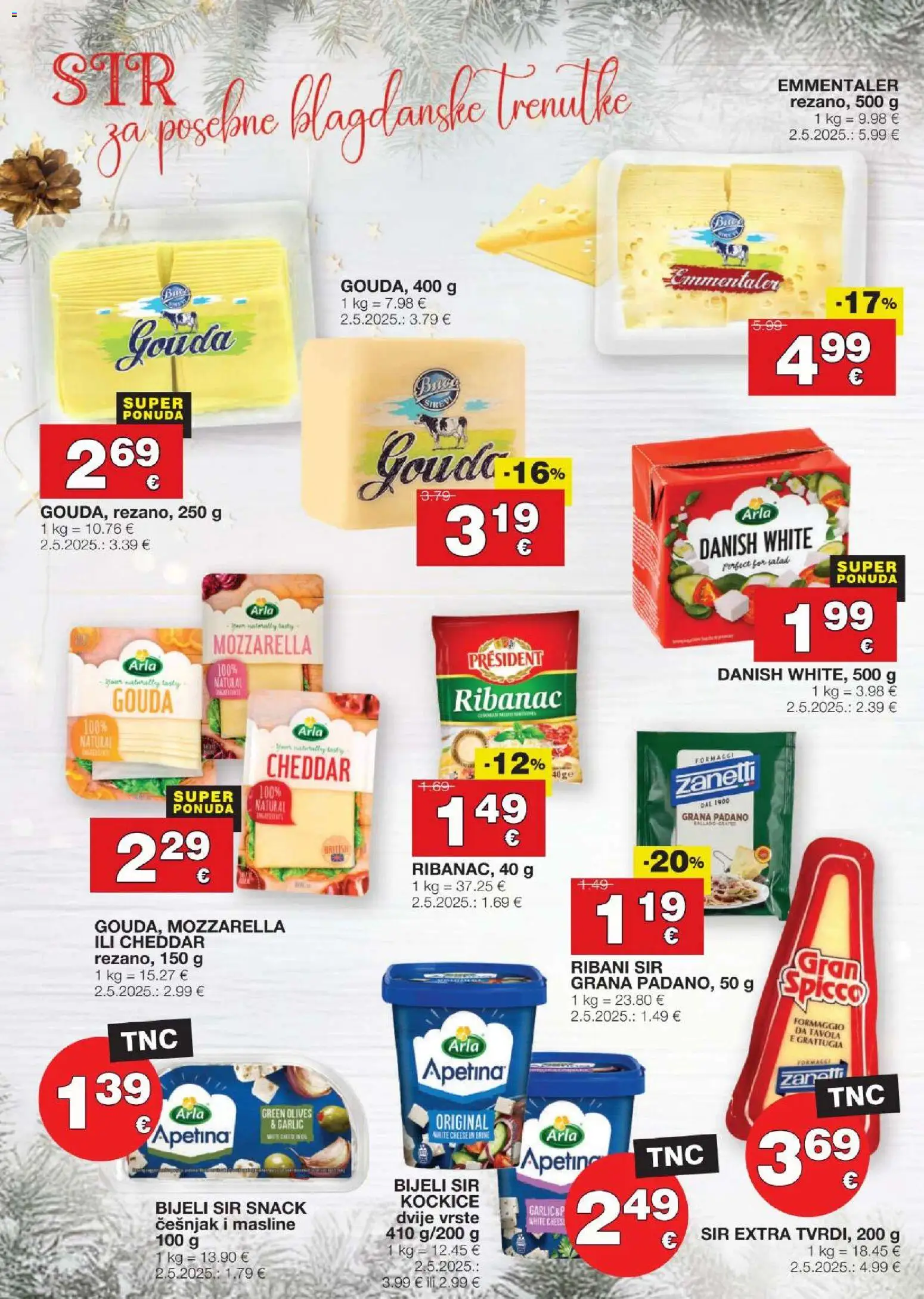 Stanić Diskont katalog | vrijedi od 11.12.2025 | Stranica: 14 | Proizvodi: Grana Padano, Sir, Masline, Češnjak
