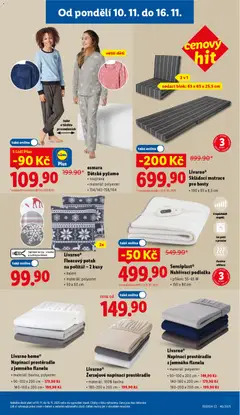 Náhled letáku Lidl leták od 10.11.2025 | Strana: 39 | Produkty: Pyžamo, Skládací matrace, Sensiplast, Matrace
