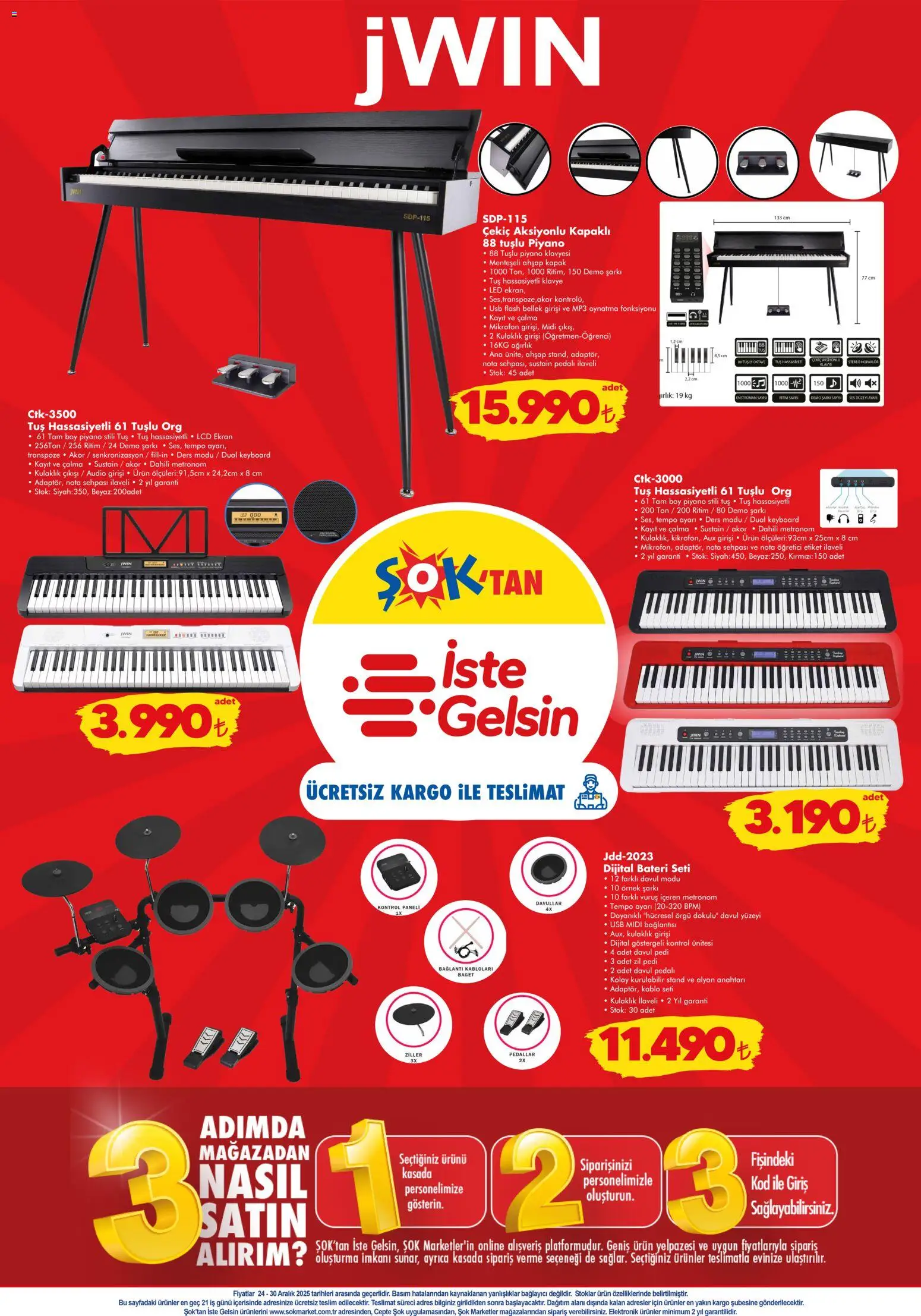 Şok Market Katalog - 24.12.2025 tarihinden itibaren geçerlidir | Sayfa: 8 | Ürünler: Klavye, Ses, Bağlayıcı, USB