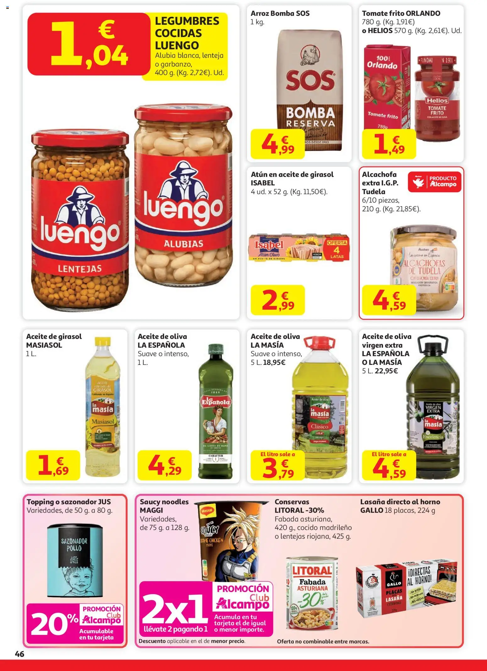 Alcampo - HG catalan │ válido desde el 11.12.2025 | Página: 46 | Productos: Aceite, Arroz, Sazonador, Horno
