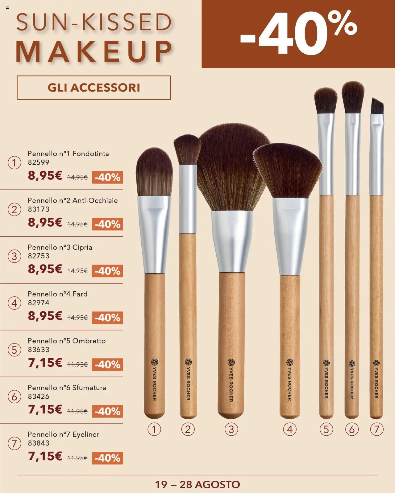 Volantino Yves Rocher del 19.08.2025 | Pagina: 9 | Prodotti: Ombretto, Eyeliner, Pennello, Cipria
