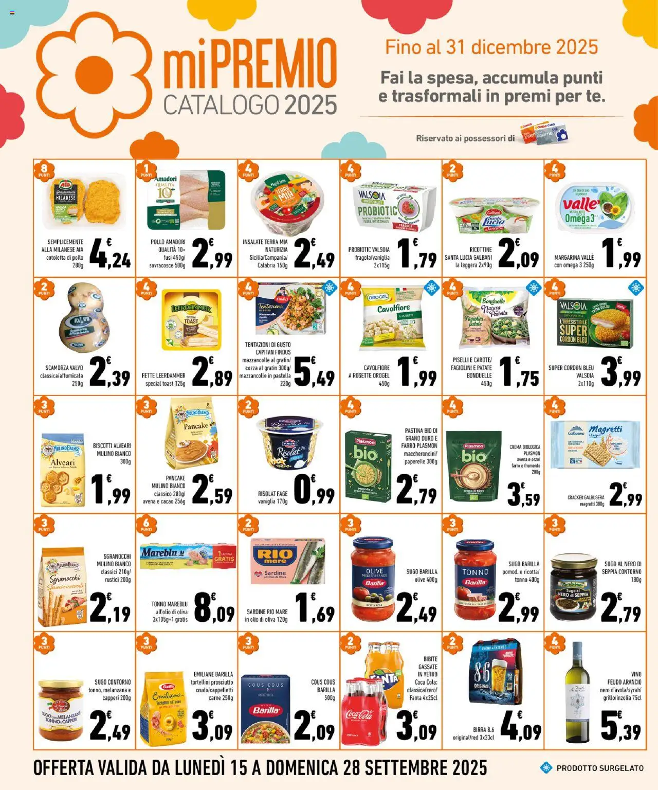 Volantino Conad del 17.09.2025 | Pagina: 6 | Prodotti: Crema, Yogurt, Biscotti, Piselli