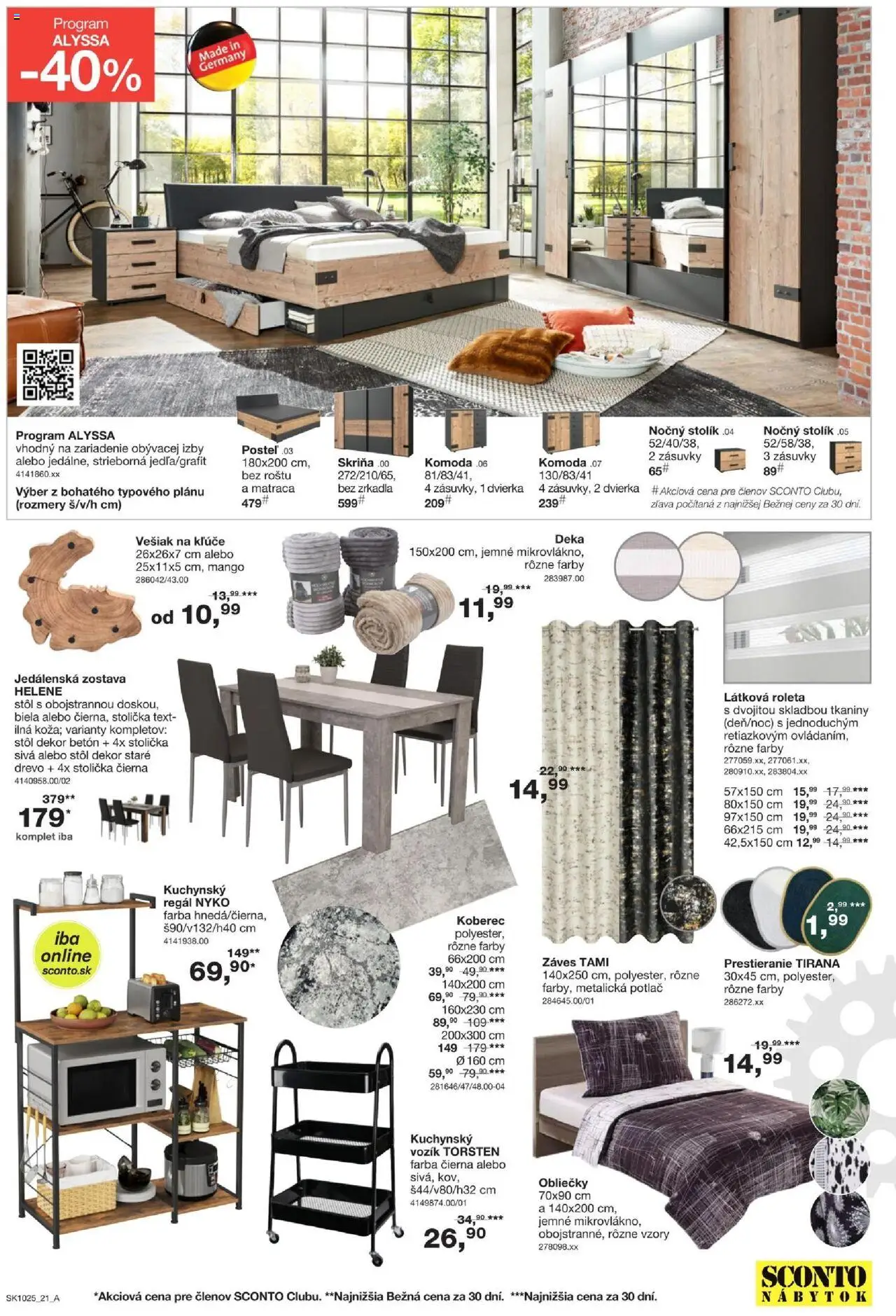 Sconto nábytok leták │ platný od 06.08.2025 | Strana: 21 | Produkty: Nábytok, Posteľ, Obliečky, Regál
