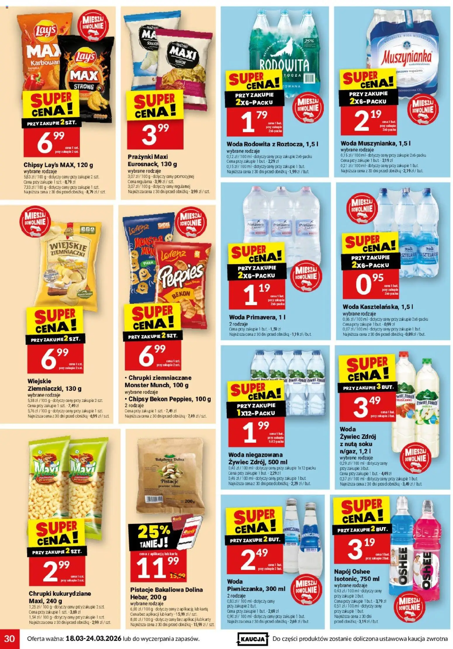 Twój Market gazetka od 18.03.2026 | Strona: 30 | Produkty: Karta, Chipsy, Ziemniaczki, Jabłka
