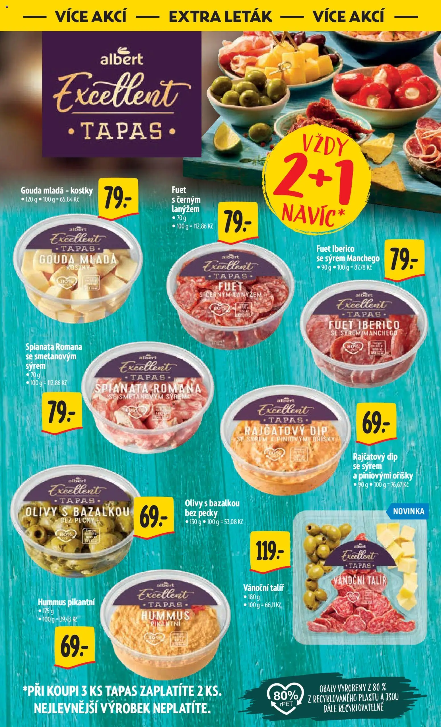 Albert leták - Hypermarket od 27.12.2025 | Strana: 41 | Produkty: Hummus, Tapas, Gouda, Kostky