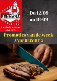 Renmans folder / publicité - Voorbeeld van een folder van Renmans, geldig van 12.09.2025