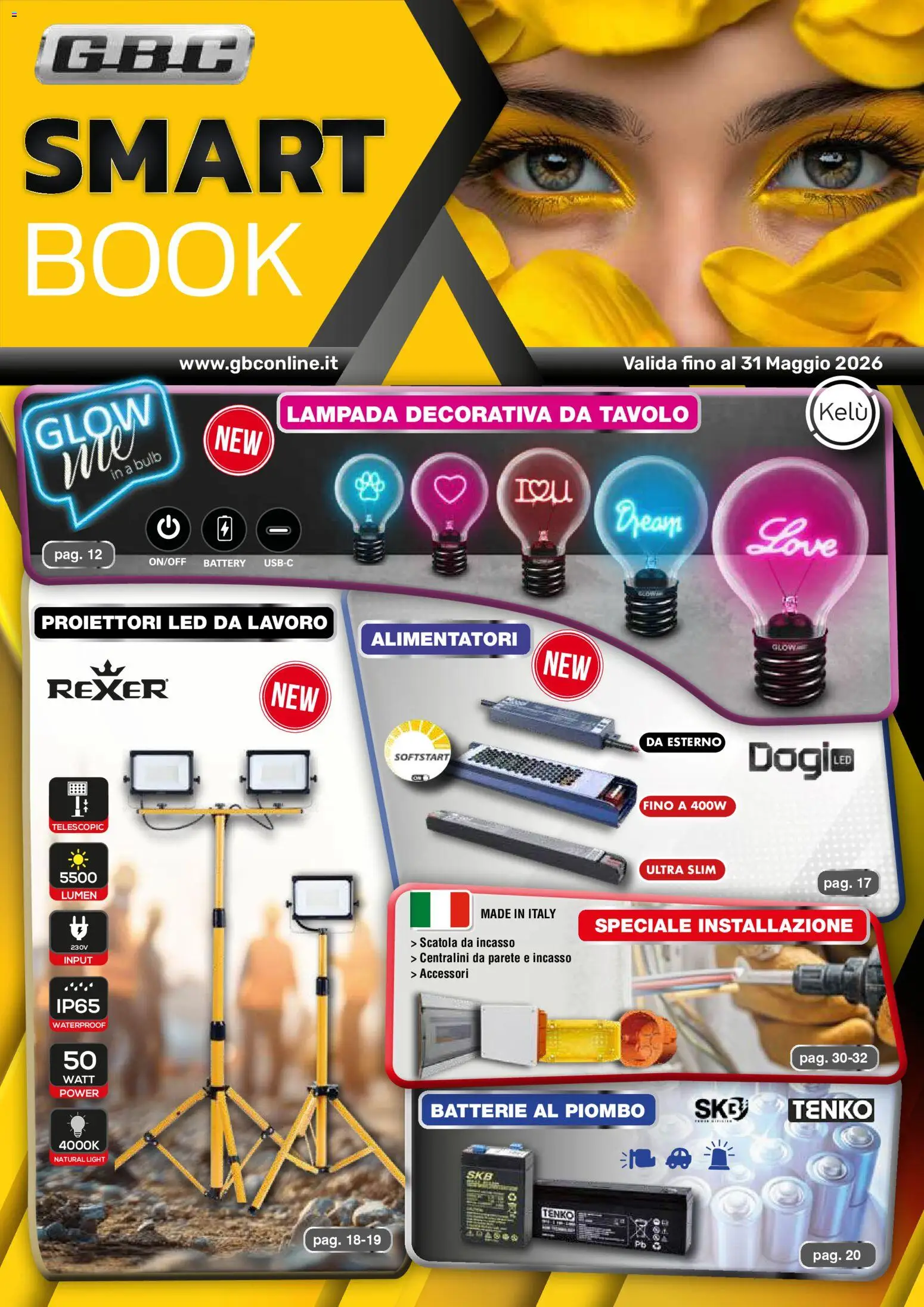 Volantino GBC del 06.02.2026 | Pagina: 1 | Prodotti: USB, Tavolo, Scatola, Batterie