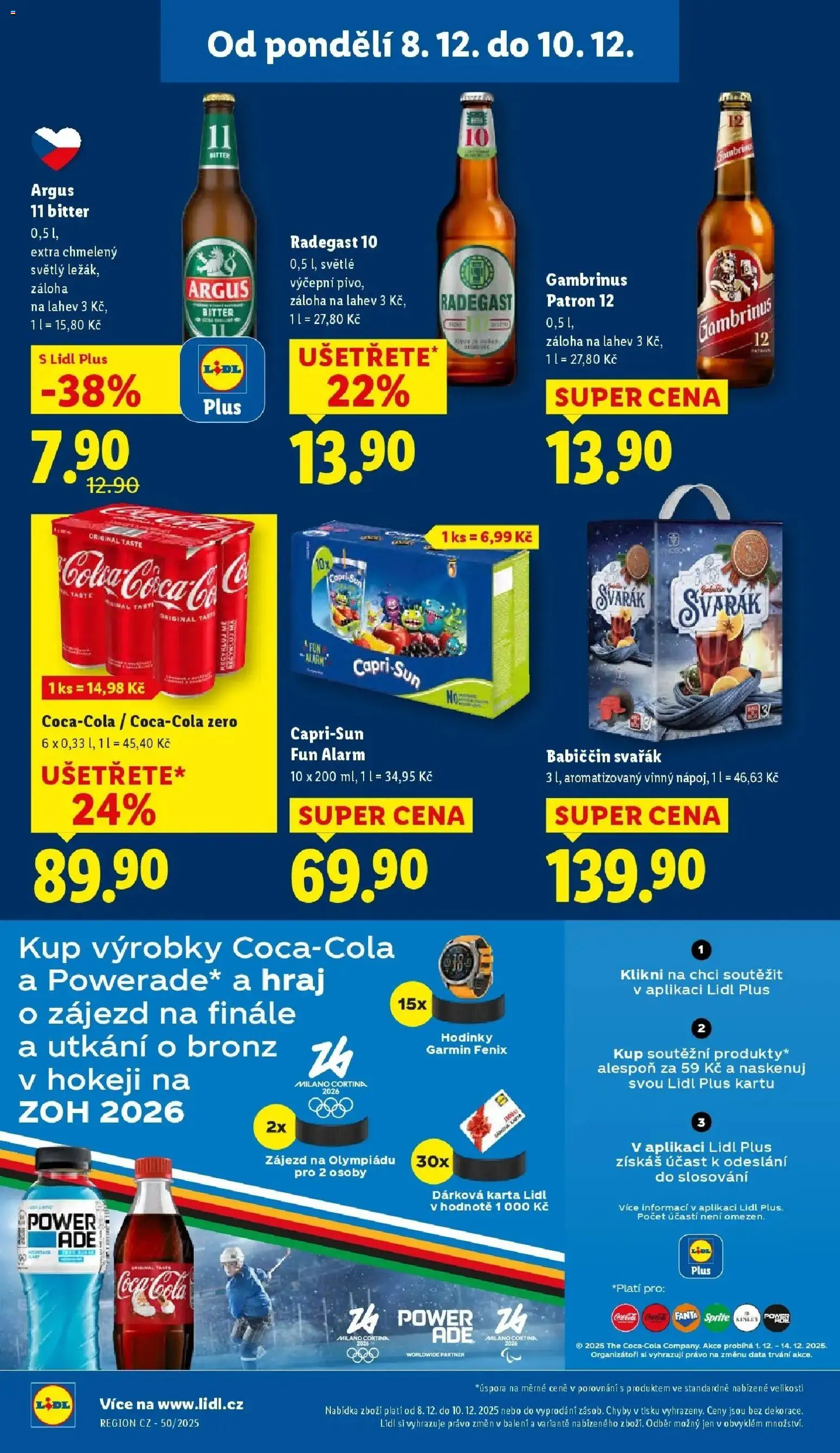 Lidl leták od 08.12.2025 | Strana: 26 | Produkty: Svařák, Sprite, Láhev, Cola