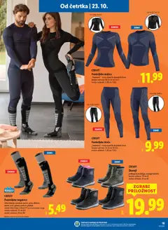 Lidl katalog akcije – veljaven od 23.10.2025 | Stran: 33 | Izdelki: Škornji, Podloga, Hlace, Nogavice