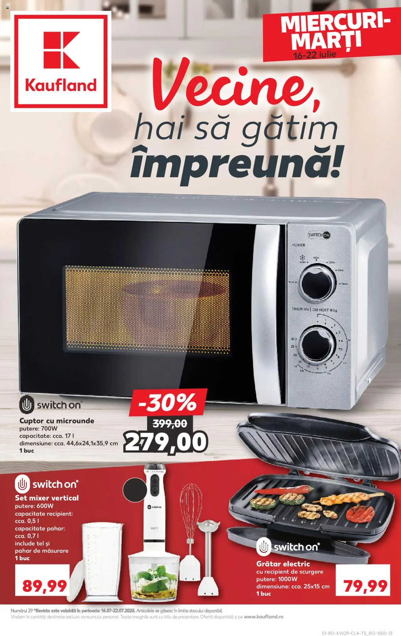 Kaufland RO akciós ujság - amely érvényes a következő dátumtól: 16.07.2025 | Oldal: 1