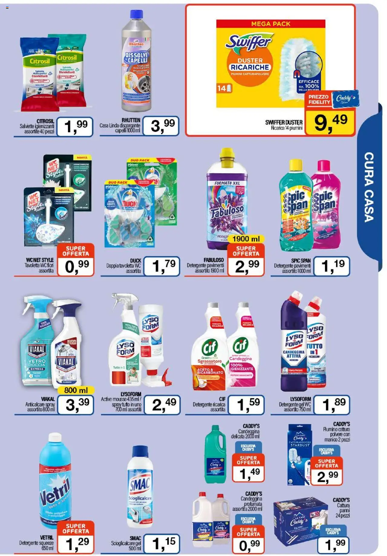 Volantino Caddy's del 31.07.2025 | Pagina: 11 | Prodotti: Tavoletta wc, Detergente, Anticalcare, Bicarbonato