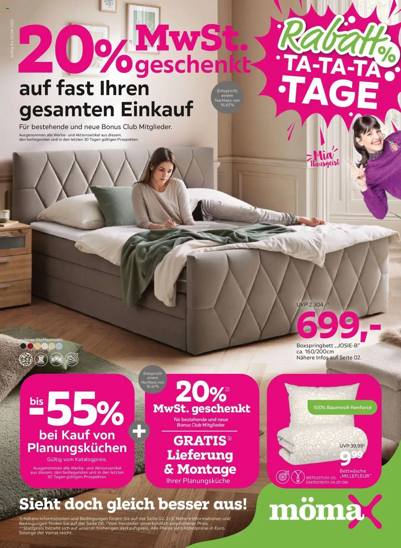 Mömax Prospekt aktuell gültig ab 29.07.2025 | Seite: 1