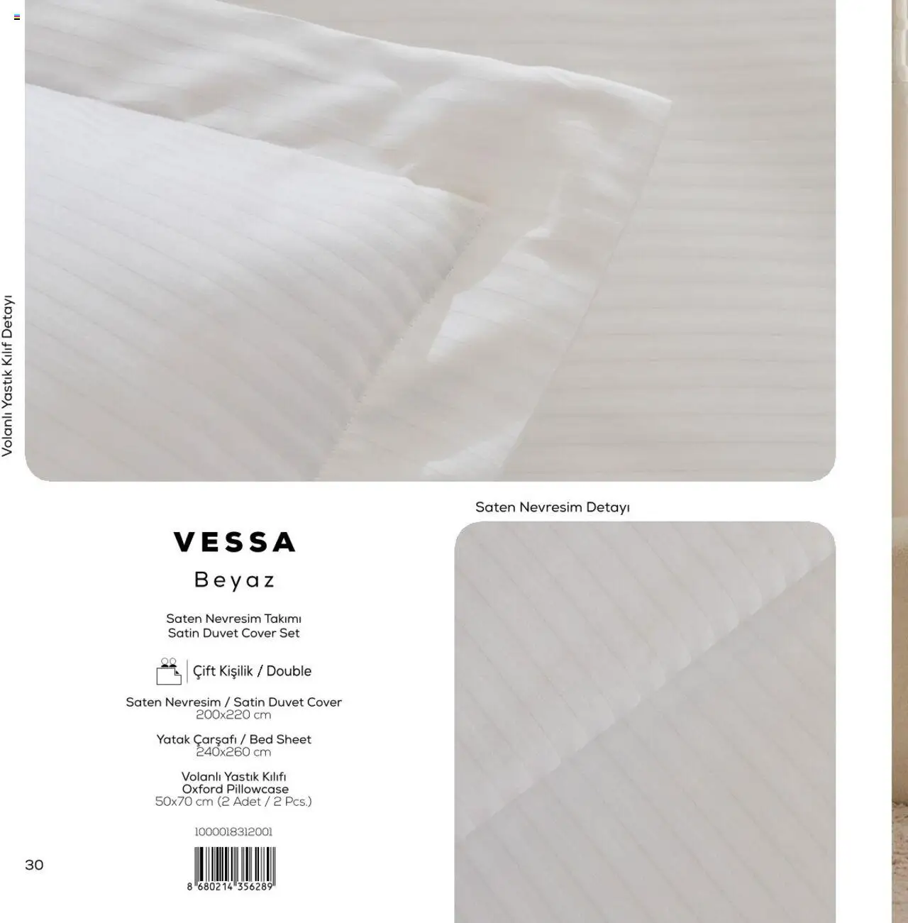 Karaca - Karaca Home - White Collection - 03.03.2025 tarihinden itibaren geçerlidir | Sayfa: 30 | Ürünler: Yastık