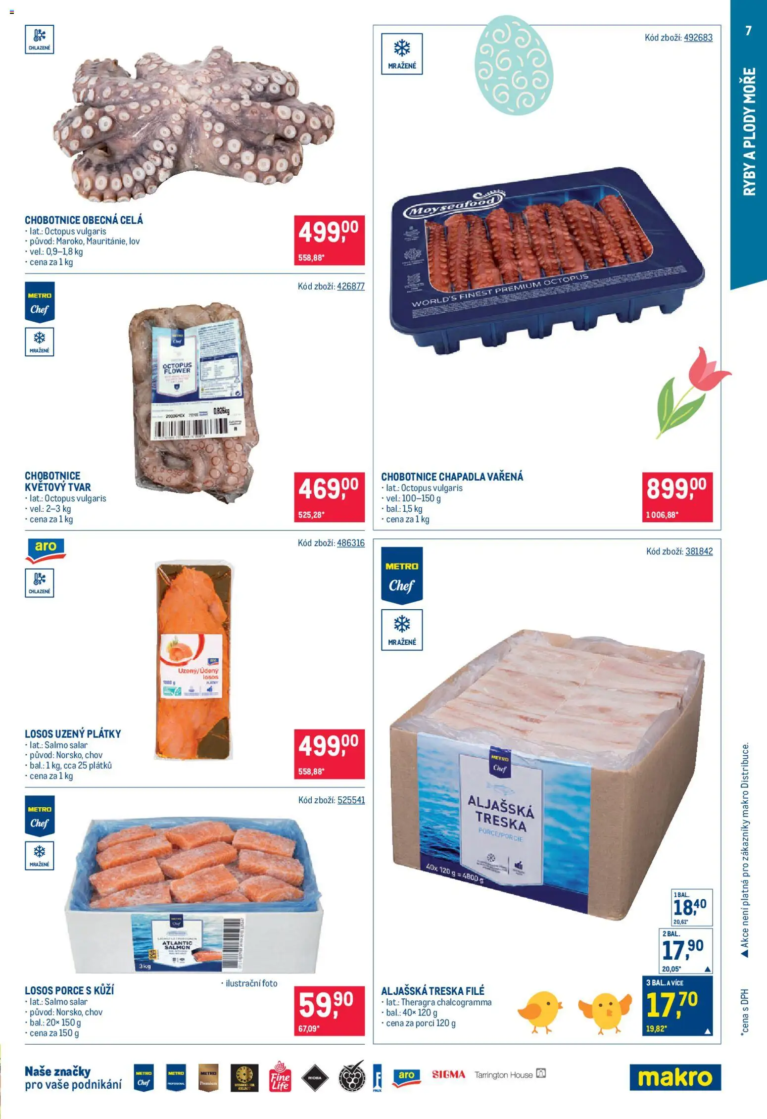 Makro leták - Gastronomie od 25.03.2026 | Strana: 7 | Produkty: Treska, Ryby, Mražené ryby, File