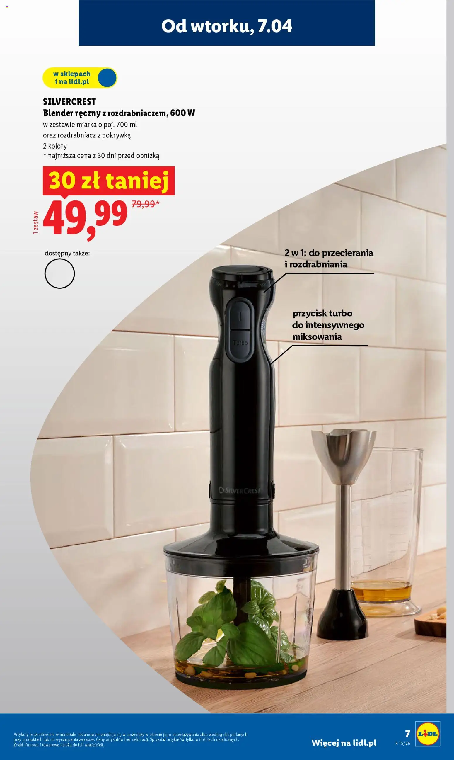 Lidl Katalog od 07.04.2026 | Strona: 9 | Produkty: Blender ręczny, Blender
