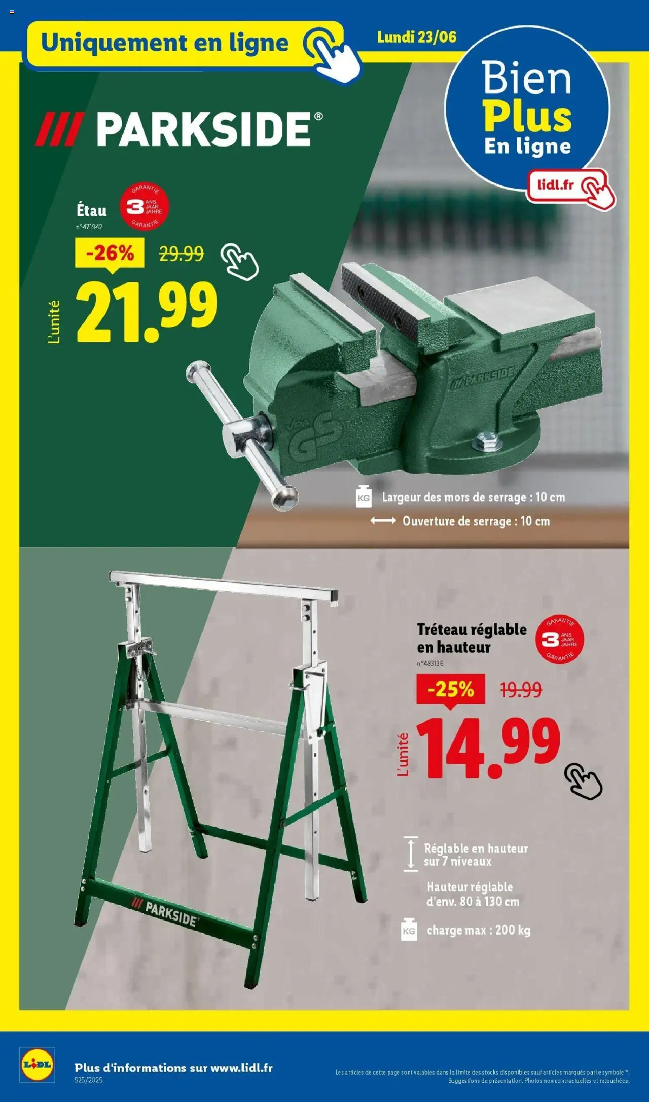  | Page: 66 | Produits: Tréteau, Tréteau réglable